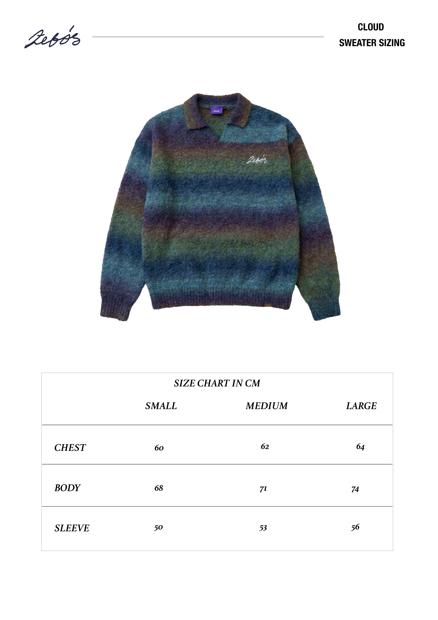 Cloud Sweater- Rain